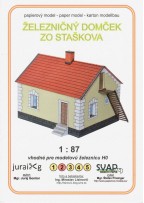 Papierový model Železničný domček zo Staškova