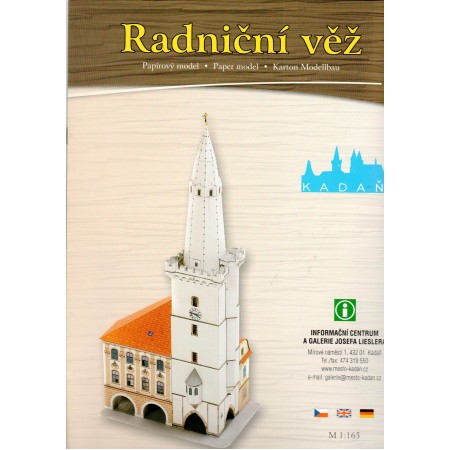 Papierový model Radniční věž, Kadaň