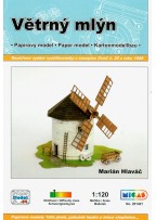 Papierový model Větrný mlýn