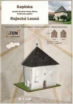 Papierový model Kaplnka Rajecká Lesná