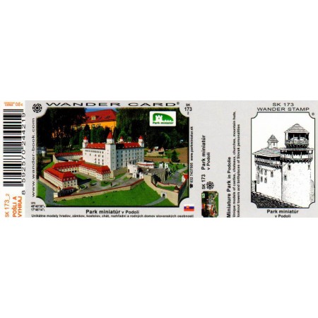 Wander card - Turistická vizitka Park miniatúr v Podolí SK 173_2