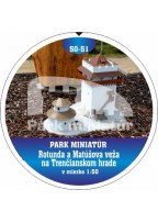 Button PM model 050 - 051 Rotunda a Matúšova veža na Trenčianskom hrade