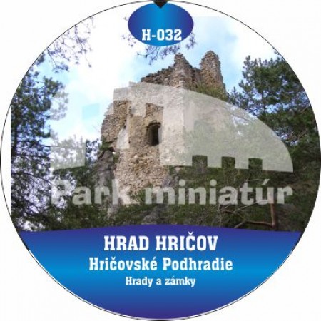 Button Hrady 032 Hrad Hričov I, Hričovské Podhradie