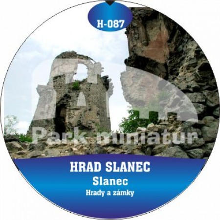 Button Hrady 087 Hrad Slanec II, Slanec