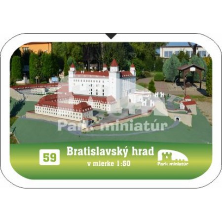 Button obdĺžnik PM model 059 Bratislavský hrad