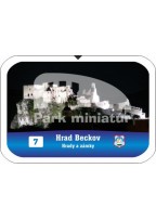 Button obdĺžnik Hrady 007 Hrad Beckov III, Beckov