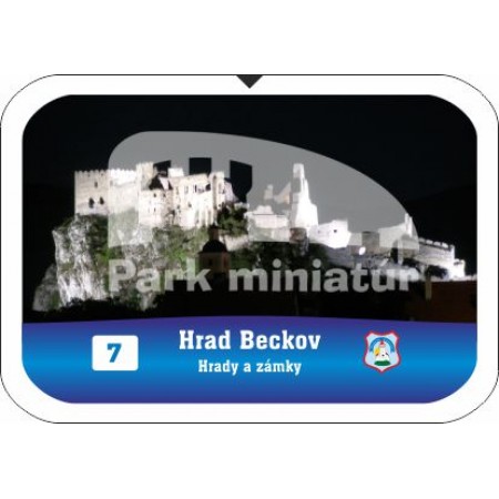 Button obdĺžnik Hrady 007 Hrad Beckov III, Beckov