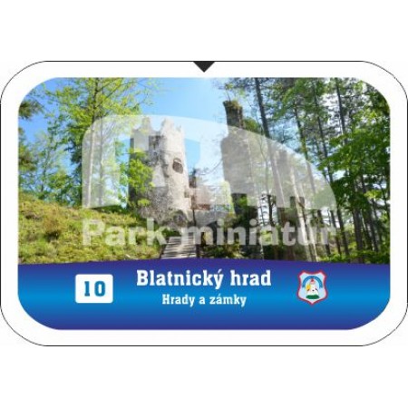 Button obdĺžnik Hrady 010 Blatnický hrad, Blatnica