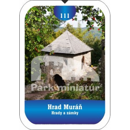 Button obdĺžnik Hrady 111 Hrad Muráň, Muráň