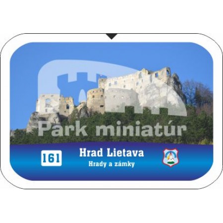 Button obdĺžnik Hrady 161 Hrad Lietava