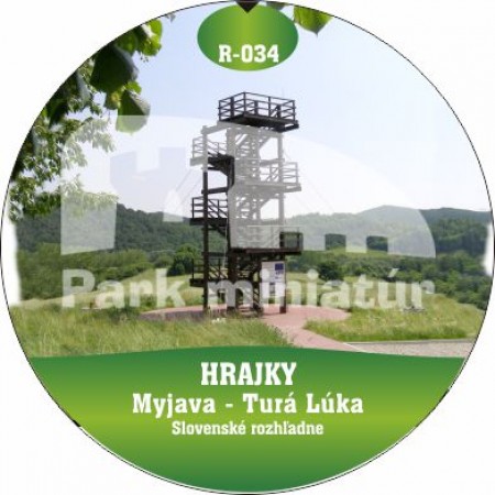 Button edícia Slovenské rozhľadne – 034 Hrajky, Turá Lúka
