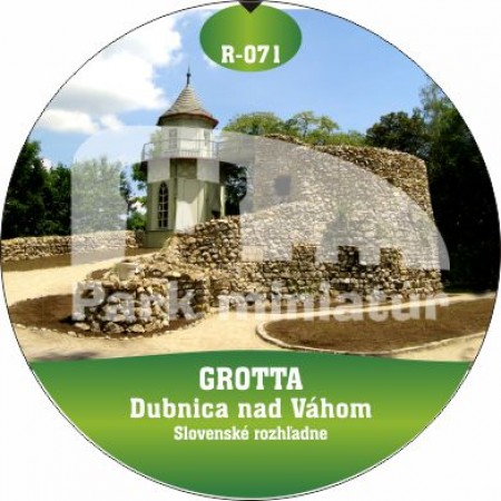 Button edícia Slovenské rozhľadne – 071 Grotta, Dubnica nad Váhom 