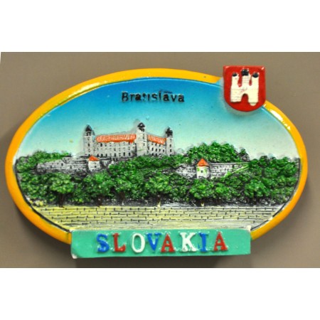 Magnetka farebná keramická Bratislavský hrad