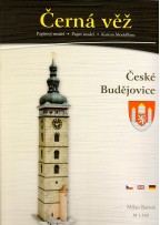 Papierový model Černá věž, České Budějovice