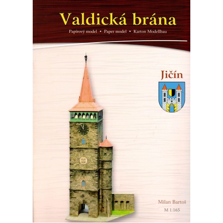 Papierový model Valdická brána, Jičín