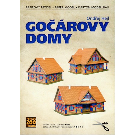 Papierový model Gočárovy domy