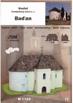 Papierový model Kostol Baďan
