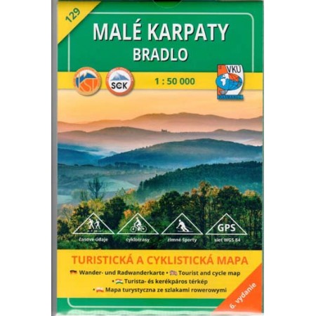 Turistická mapa 129 Malé Karpaty - Bradlo